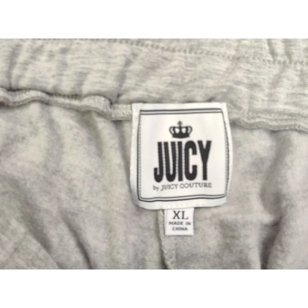 Juicy Couture Jogger Sweatpants Womens Gray Size XL Pockets Lightweight